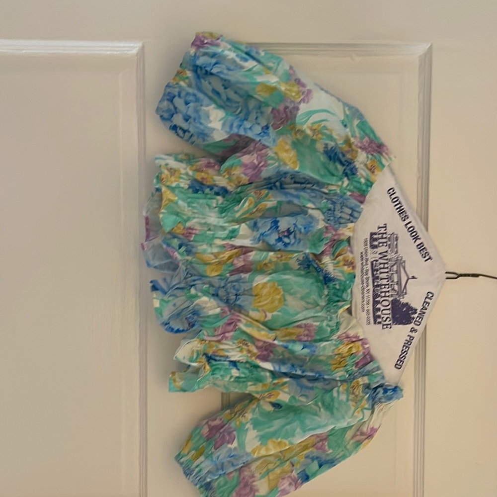 Zara cropped top multi color size medium worn once